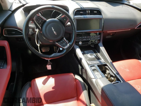 2019 Jaguar F-Pace 30t R-Sport with VIN SADCL2GX8KA358905, listed as a Copart auction lot 57285004 with 44,229 mi miles and Non repairable. Bid and sale history available at DreamBid. Image 8.