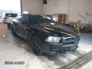 2012 Dodge Charger Police with VIN 2C3CDXAG3CH305132, listed as a IAAI auction lot 41555619 with 128,777 mi miles. Bid and sale history available at carsss.com. Image 1.