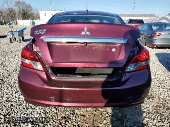 2020 Mitsubishi Mirage G4 ES with VIN ML32F3FJ1LHF06926, listed as a Copart auction lot 50334555 with 90,335 mi miles and Salvage Title. Bid and sale history available at carsss.com. Image 6.