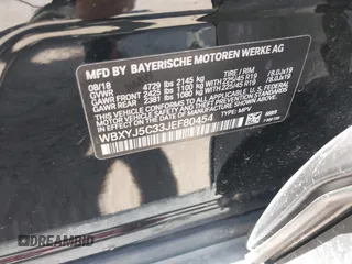 2018 BMW X2 xDrive28i with VIN WBXYJ5C33JEF80454, listed as a IAAI auction lot 41876188 with 34,596 mi miles. Bid and sale history available at carsss.com. Image 9.