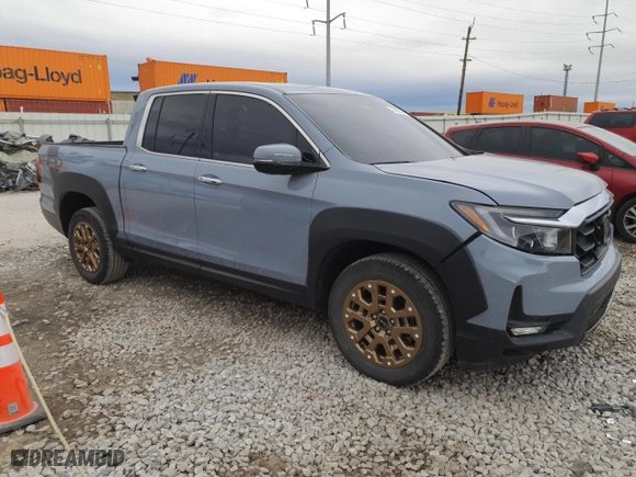 2022 Honda Ridgeline RTL-E with VIN 5FPYK3F79NB022081, listed as a Copart auction lot 47860935 with 43,305 mi miles and Salvage Title. Bid and sale history available at carsss.com. Image 4.