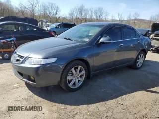 2005 Acura TSX with VIN JH4CL95845C010266, listed as a Copart auction lot 53312585 with 150,155 mi miles and Salvage Title. Bid and sale history available at carsss.com. Image 1.