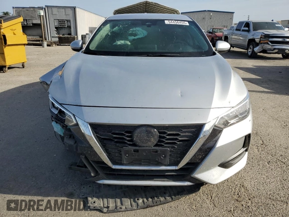 2022 Nissan Sentra SV with VIN 3N1AB8CV4NY232766, listed as a Copart auction lot 54456455 with 50,497 mi miles and Salvage Title. Bid and sale history available at carsss.com. Image 5.