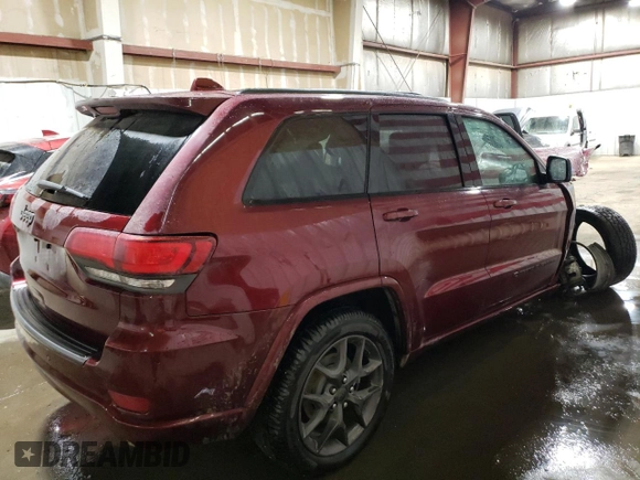 2021 Jeep Grand Cherokee Limited z VIN 1C4RJFBG7MC620544, wystawiony jako Copart lot #49557045 z przebiegiem 59 413 mil mil oraz Szkoda całkowita • Salvage title. Historia ofert i sprzedaży dostępna na DreamBid. Obrazek 3.