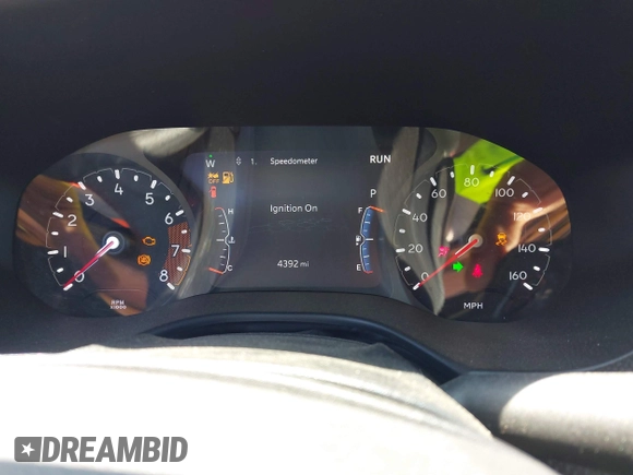2025 Jeep Compass Trailhawk with VIN 3C4NJDDNXST551154, listed as a IAAI auction lot 42573595 with 4,392 mi miles and . Bid and sale history available at DreamBid. Image 7.