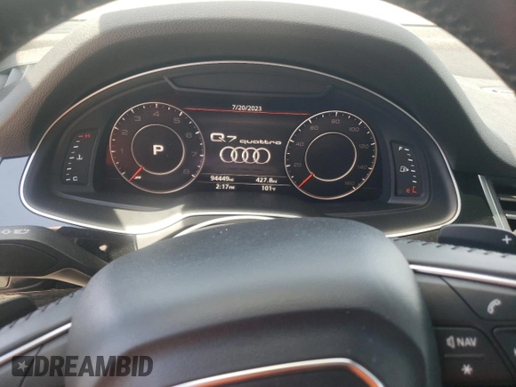 2017 Audi Q7 Premium Plus с VIN WA1LAAF76HD048718, выставлен на аукционе Copart как лот 59647563 с пробегом 94 449 миль миль и Списание • Salvage title. История ставок и продаж доступна на DreamBid. Изображение 9.