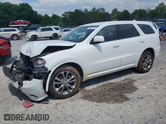 2019 Dodge Durango GT Plus z VIN 1C4RDJDG1KC827323, wystawiony jako Copart lot #56240575 z przebiegiem 99 934 mil mil oraz Szkoda całkowita • Salvage title. Historia ofert i sprzedaży dostępna na DreamBid. Obrazek 1.