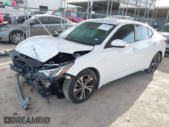 2021 Nissan Sentra SV with VIN 3N1AB8CV4MY220650, listed as a IAAI auction lot 41383290 with 87,547 mi miles and . Bid and sale history available at DreamBid. Image 17.