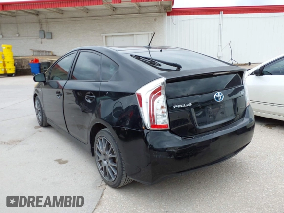 2013 Toyota Prius One with VIN JTDKN3DU3D5688397, listed as a IAAI auction lot 42140613 with 187,679 mi miles. Bid and sale history available at carsss.com. Image 3.