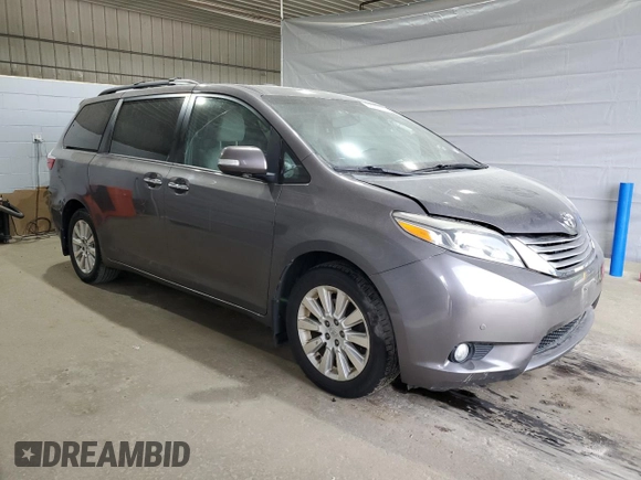 2015 Toyota Sienna Limited with VIN 5TDDK3DC4FS109455, listed as a Copart auction lot 59036135 with 121,250 mi miles and Salvage title. Bid and sale history available at DreamBid. Image 4.