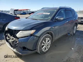 2015 Nissan Rogue SV with VIN KNMAT2MV5FP543728, listed as a Copart auction lot 46854045 with 177,819 mi miles and Salvage Title. Bid and sale history available at carsss.com. Image 1.