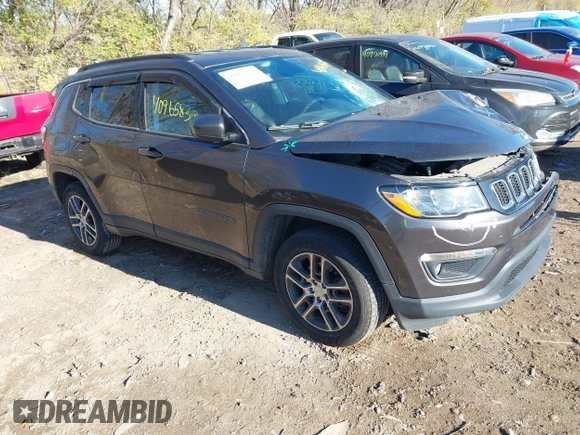 2018 Jeep Compass Latitude with VIN 3C4NJDBBXJT458268, listed as a IAAI auction lot 40965832 with 86,553 mi miles and . Bid and sale history available at DreamBid. Image 1.