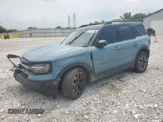 2021 Ford Bronco Sport Outer Banks with VIN 3FMCR9C69MRB00185, listed as a Copart auction lot 62316835 with 84,858 mi miles and Salvage title. Bid and sale history available at DreamBid. Image 1.
