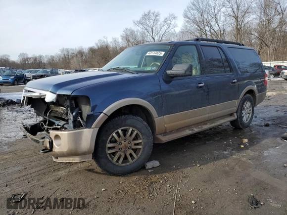 2014 Ford Expedition EL XLT with VIN 1FMJK1J58EEF52298, listed as a Copart auction lot 43114825 with 166,857 mi miles and Salvage Title. Bid and sale history available at carsss.com. Image 1.