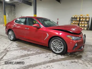 2021 Genesis G70 2.0T with VIN KMTG64LA0MU073278, listed as a Copart auction lot 76796594 with 47,983 mi miles and Salvage Title. Bid and sale history available at carsss.com. Image 4.