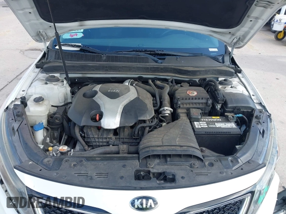 2015 Kia Optima SX Turbo with VIN 5XXGR4A60FG503940, listed as a IAAI auction lot 41944773 with 214,914 mi miles. Bid and sale history available at carsss.com. Image 10.