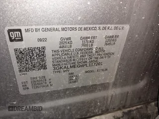 2023 GMC Terrain SLE with VIN 3GKALMEG9PL117201, listed as a IAAI auction lot 41548529 with 51,617 mi miles. Bid and sale history available at carsss.com. Image 9.