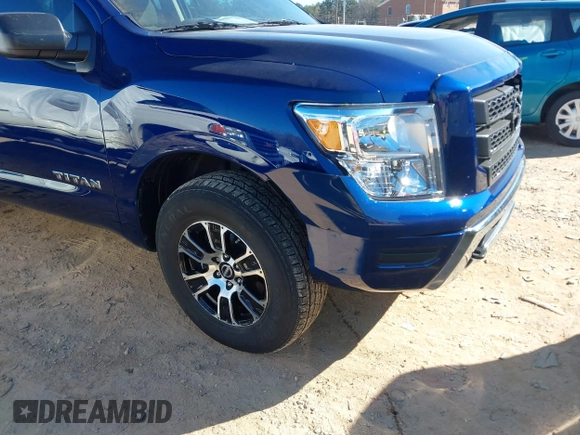 2024 Nissan Titan SV with VIN 1N6AA1EC7RN111913, listed as a IAAI auction lot 41365570 with 8,442 mi miles and . Bid and sale history available at DreamBid. Image 21.