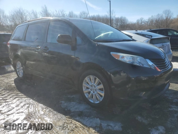 2013 Toyota Sienna LE with VIN 5TDJK3DC6DS063871, listed as a Copart auction lot 47180495 with 214,404 mi miles and Clean Title. Bid and sale history available at carsss.com. Image 4.