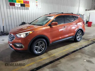 2017 Hyundai Santa Fe 2.4L with VIN 5XYZUDLB6HG488988, listed as a Copart auction lot 64475665 with 44,642 mi miles and Salvage title. Bid and sale history available at DreamBid. Image 1.
