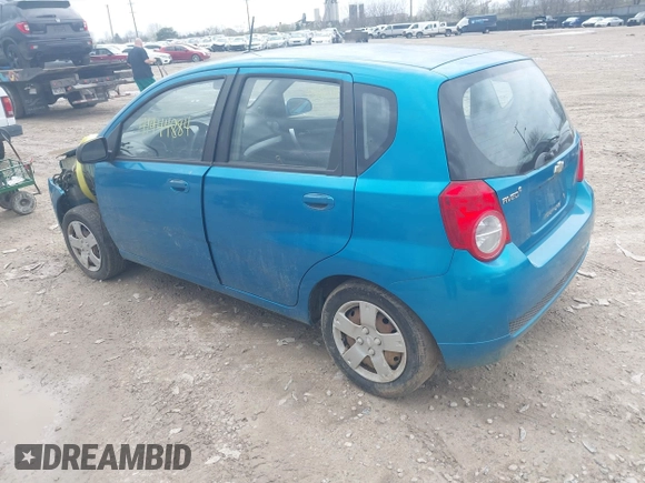 2009 Chevrolet Aveo 1LT with VIN KL1TD66E29B359012, listed as a IAAI auction lot 41944884 with 126,014 mi miles and . Bid and sale history available at DreamBid. Image 3.