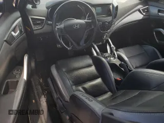 2016 Hyundai Veloster Turbo with VIN KMHTC6AE7GU279107, listed as a Copart auction lot 77386233 with 105,872 mi miles. Bid and sale history available at carsss.com. Image 8.