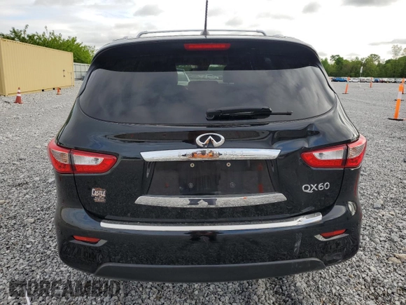 2015 Infiniti QX60 with VIN 5N1AL0MM9FC533833, listed as a Copart auction lot 56818725 with 160,761 mi miles and Salvage title. Bid and sale history available at DreamBid. Image 6.