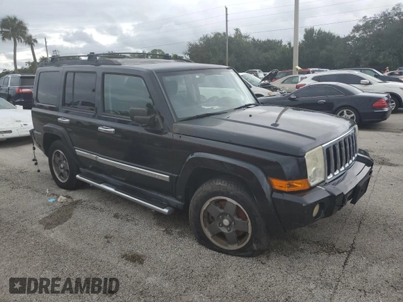 2008 Jeep Commander Sport with VIN 1J8HH48K38C229803, listed as a Copart auction lot 75095854 with 0 mi miles and Salvage Title. Bid and sale history available at carsss.com. Image 4.