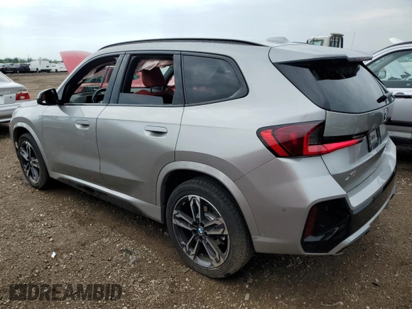 2023 BMW X1 xDrive28i with VIN WBX73EF07P5X69766, listed as a Copart auction lot 62490105 with 9,193 mi miles and Salvage title. Bid and sale history available at DreamBid. Image 2.