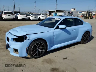 2025 BMW M2 with VIN 3MF23DM06S8E94517, listed as a Copart auction lot 52457585 with 2,748 mi miles and Salvage Title. Bid and sale history available at carsss.com. Image 1.