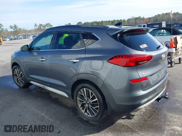 2019 Hyundai Tucson Ultimate with VIN KM8J3CAL5KU853538, listed as a IAAI auction lot 41752809 with 136,348 mi miles. Bid and sale history available at carsss.com. Image 3.