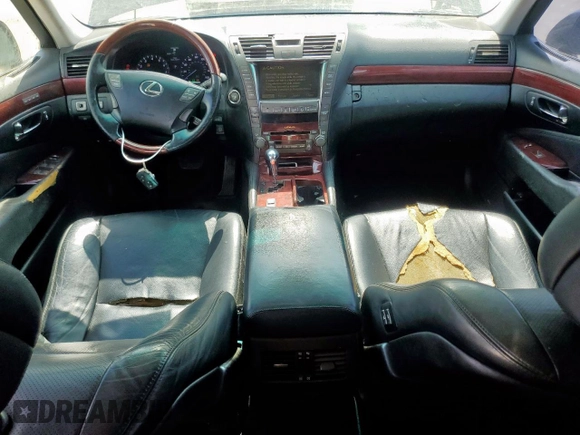 2007 Lexus LS 460 with VIN JTHBL46F675003368, listed as a Copart auction lot 62220355 with 176,745 mi miles and Salvage title. Bid and sale history available at DreamBid. Image 8.