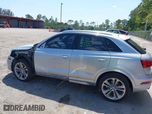 2017 Audi Q3 Premium Plus with VIN WA1HCCFS6HR003457, listed as a IAAI auction lot 42274572 with 54,546 mi miles and . Bid and sale history available at DreamBid. Image 15.