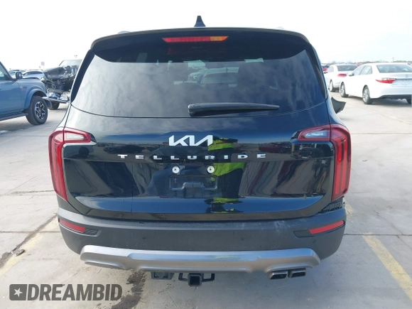2022 Kia Telluride SX with VIN 5XYP54HC8NG318696, listed as a IAAI auction lot 41609437 with 38,263 mi miles and . Bid and sale history available at DreamBid. Image 16.