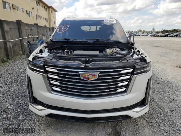 2021 Cadillac Escalade Premium Luxury Platinum with VIN 1GYS4DKLXMR351781, listed as a Copart auction lot 40742184 with 0 mi miles. Bid and sale history available at carsss.com. Image 5.