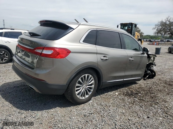 2016 Lincoln MKX Select with VIN 2LMTJ6KR6GBL49777, listed as a Copart auction lot 50052545 with 82,462 mi miles and Salvage Title. Bid and sale history available at carsss.com. Image 3.