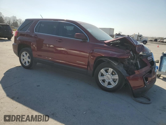 2016 GMC Terrain SLE with VIN 2GKALMEK2G6181458, listed as a Copart auction lot 48965695 with 123,163 mi miles and Salvage Title. Bid and sale history available at DreamBid. Image 4.