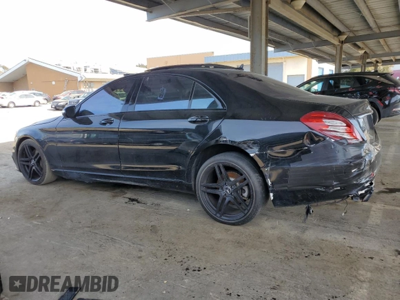 2017 Mercedes-Benz S 550 with VIN WDDUG8CB8HA295160, listed as a Copart auction lot 50541675 with 130,607 mi miles and Clean Title. Bid and sale history available at carsss.com. Image 2.