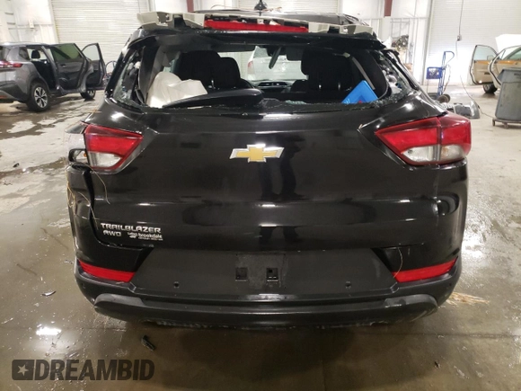 2021 Chevrolet TrailBlazer LS with VIN KL79MNSL4MB006018, listed as a Copart auction lot 44339125 with 48,874 mi miles and Salvage Title. Bid and sale history available at carsss.com. Image 6.