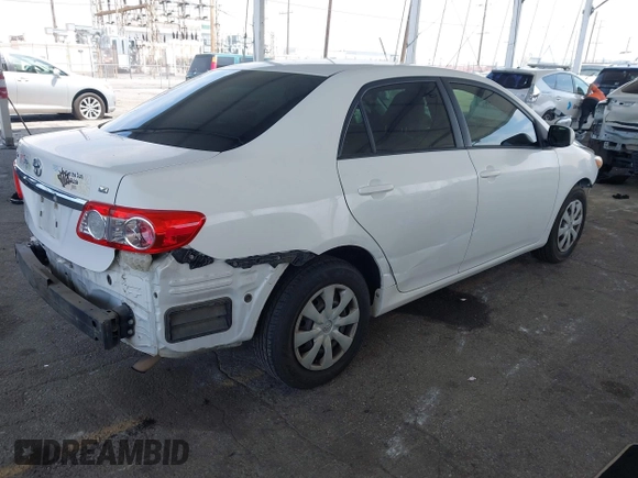 2011 Toyota Corolla L with VIN JTDBU4EE9B9131113, listed as a IAAI auction lot 42028423 with 191,157 mi miles. Bid and sale history available at carsss.com. Image 4.