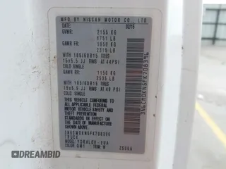 2015 Nissan NV200 SV with VIN 3N6CM0KN5FK708396, listed as a IAAI auction lot 42159968 with 91,168 mi miles and . Bid and sale history available at carsss.com. Image 9.