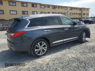 2014 Infiniti QX60 with VIN 5N1AL0MN1EC523322, listed as a Copart auction lot 58406745 with 156,217 mi miles and Salvage title. Bid and sale history available at DreamBid. Image 3.