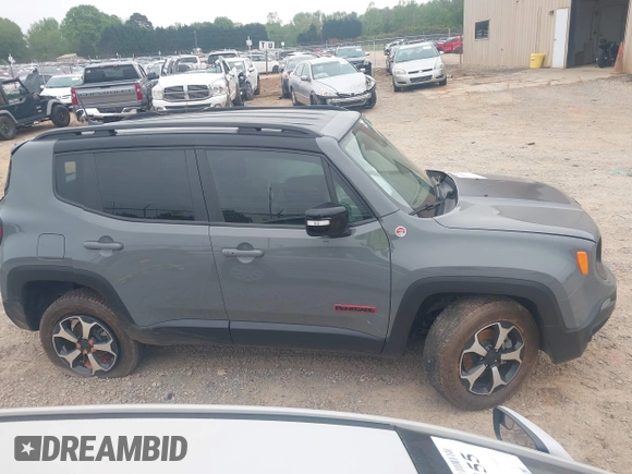 2022 Jeep Renegade Trailhawk with VIN ZACNJDC11NPN53432, listed as a IAAI auction lot 42010778 with 29,889 mi miles and . Bid and sale history available at DreamBid. Image 13.