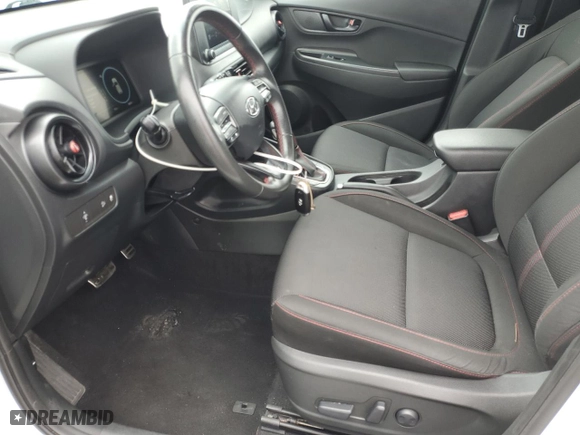 2022 Hyundai Kona N Line with VIN KM8K33A3XNU802061, listed as a Copart auction lot 52388735 with 58,892 mi miles and Salvage Title. Bid and sale history available at carsss.com. Image 7.