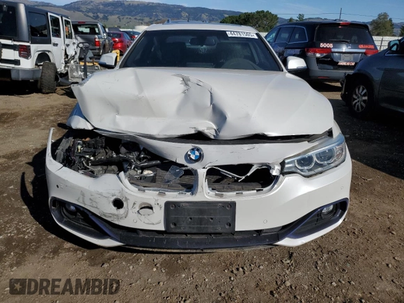 2017 BMW 4 Series 430i with VIN WBA4R7C51HK876483, listed as a Copart auction lot 44781505 with 32,784 mi miles and Salvage Title. Bid and sale history available at DreamBid. Image 5.