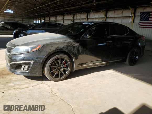2014 Kia Optima SXL Turbo with VIN 5XXGR4A65EG277764, listed as a Copart auction lot 57944285 with 170,707 mi miles and Salvage title. Bid and sale history available at DreamBid. Image 1.