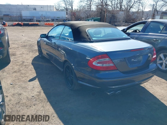2005 Mercedes-Benz CLK-Class AMG with VIN WDBTK76G35T040484, listed as a IAAI auction lot 41741145 with 36,299 mi miles. Bid and sale history available at carsss.com. Image 3.