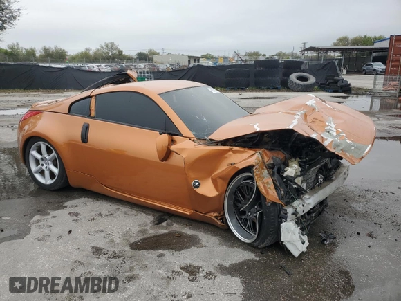2004 Nissan 350Z Touring with VIN JN1AZ34E84T052629, listed as a Copart auction lot 46078465 with 0 mi miles and Salvage Title. Bid and sale history available at carsss.com. Image 4.