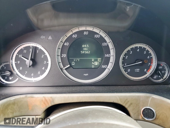 2011 Mercedes-Benz E 350 Luxury with VIN WDDHF8HB9BA316988, listed as a Copart auction lot 61934345 with 59,362 mi miles and Salvage title. Bid and sale history available at DreamBid. Image 9.