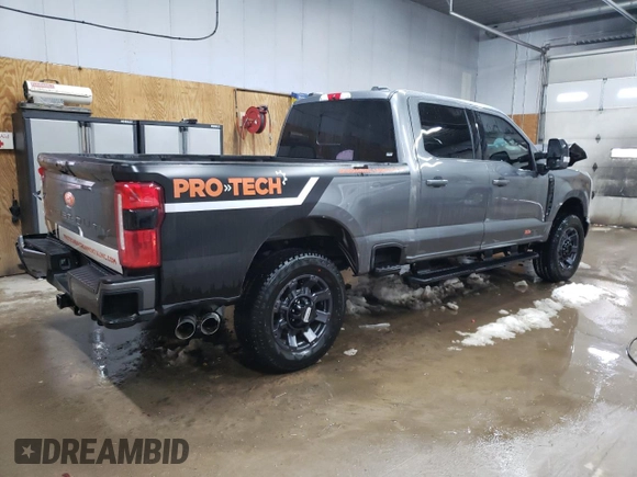 2024 Ford F-350 XL with VIN 1FT8W3BM1REF51296, listed as a Copart auction lot 89250765 with 7,140 mi miles and Salvage Title. Bid and sale history available at DreamBid. Image 3.